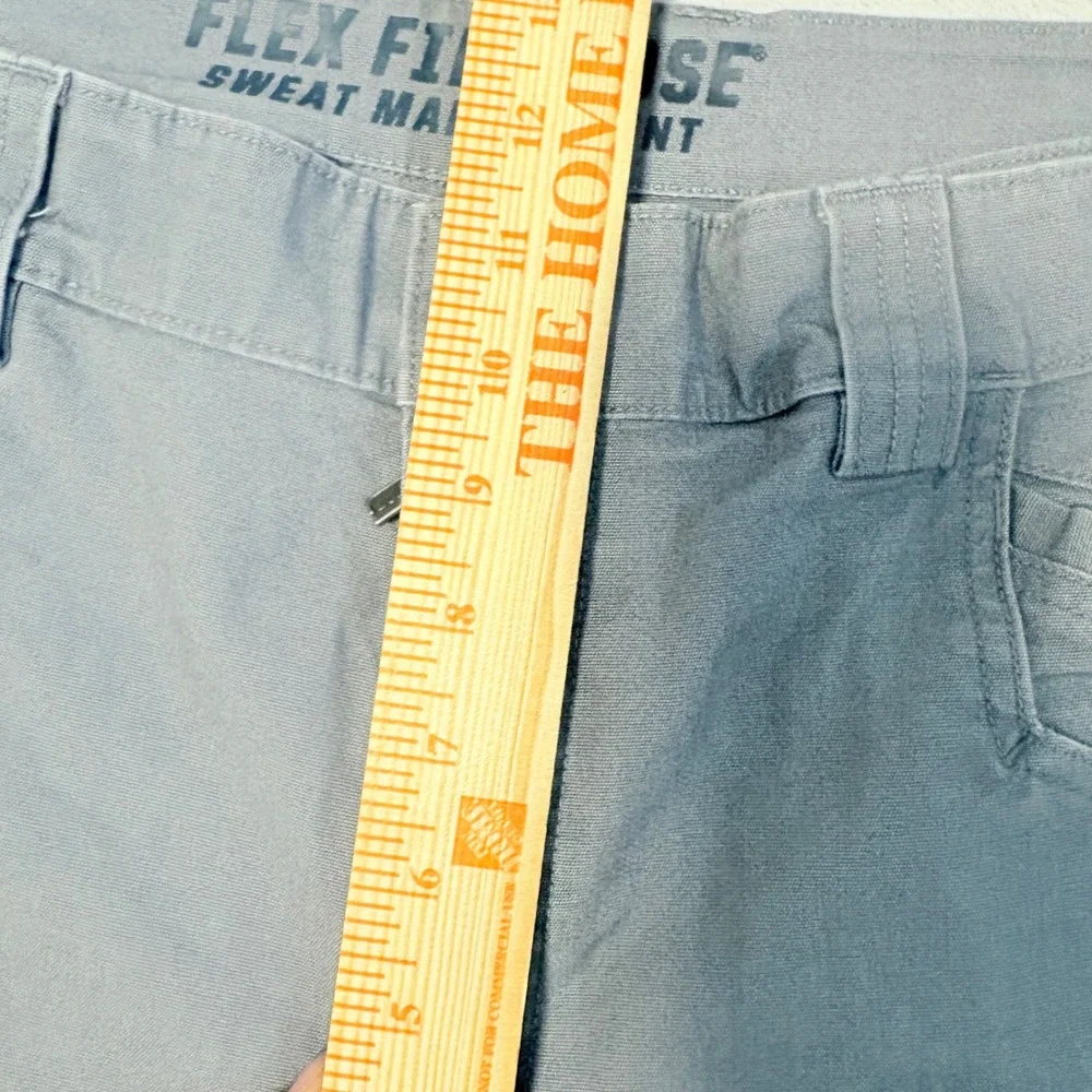 Duluth Trading Co Flex Fire Hose Cargo Shorts Mens Gray 38 Workwear Canvas